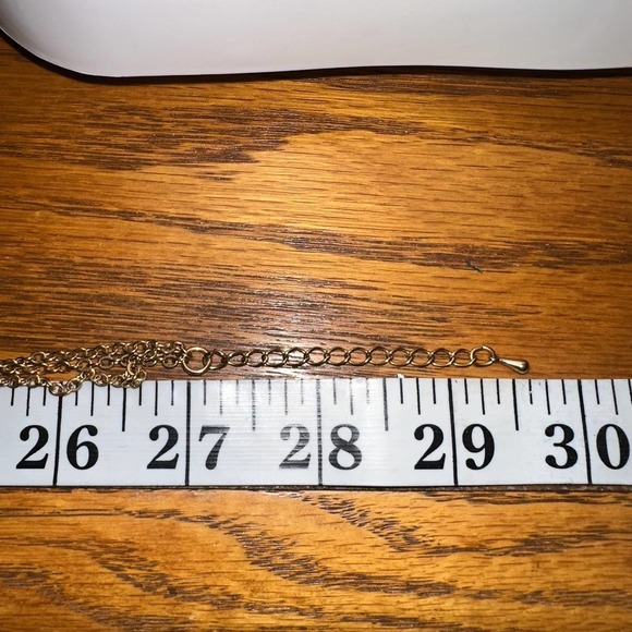 Multi Layered Dangle Star Charm Necklace Gold Tone by Coco and Lolly - Picture 7 of 9